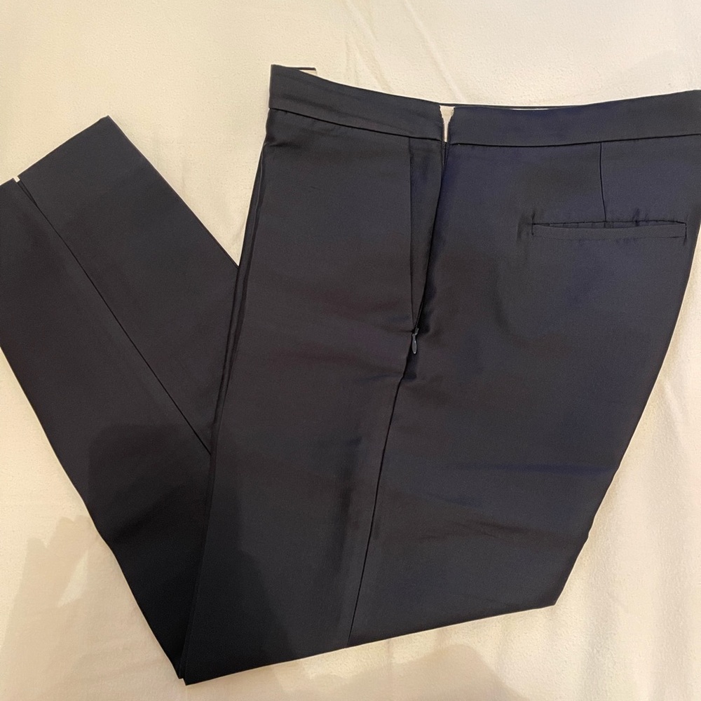Navy J.Crew classic pants with tiny slit size 4